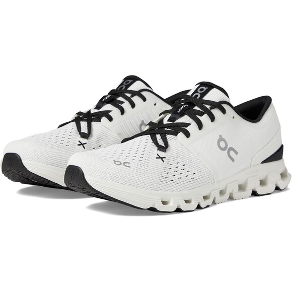 NIB ON CLOUD MEN'S CLOUD X 3 RUNNING ATHLETIC SNEAKERS WHITE BLACK - Picture 1 of 7